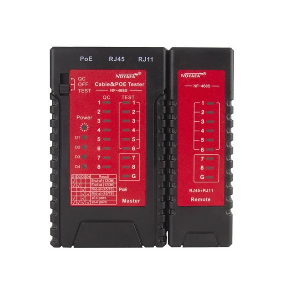 Máy test cáp mạng, điện thoại, PoE NOYAFA NF-468S